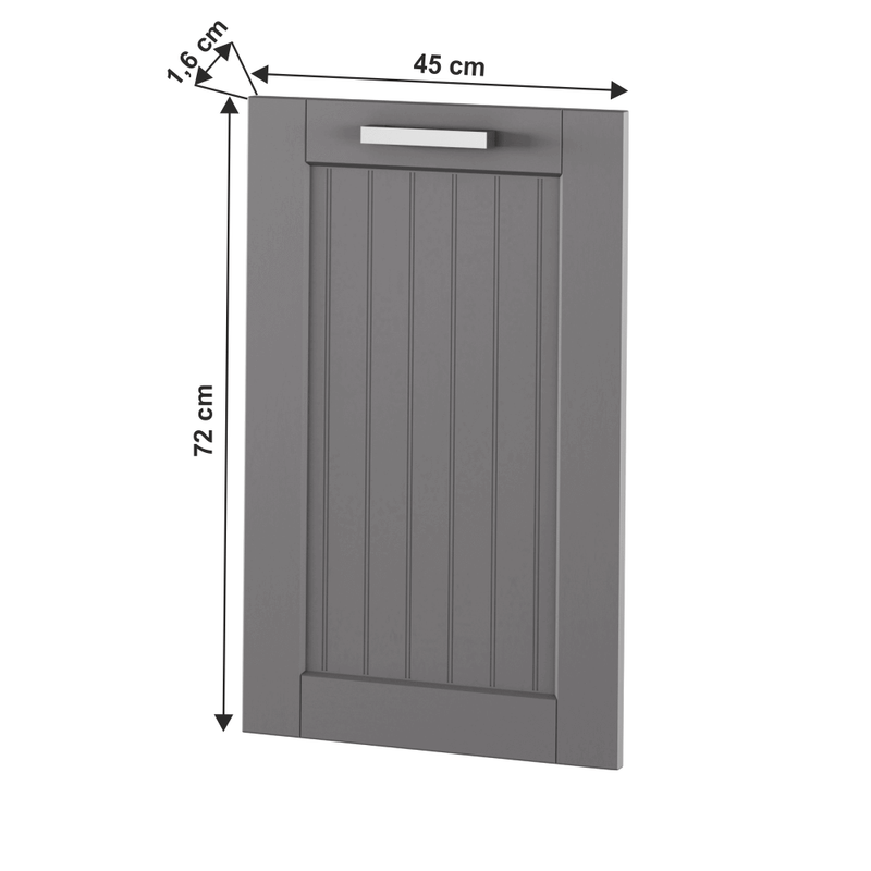 Electronice si Electrocasnice - Masini de spalat vase - Accesorii masini de spalat vase - Usa pentru masina de spalat vase 45, gri inchis, JULIA TYP 55 - Infinity.ro