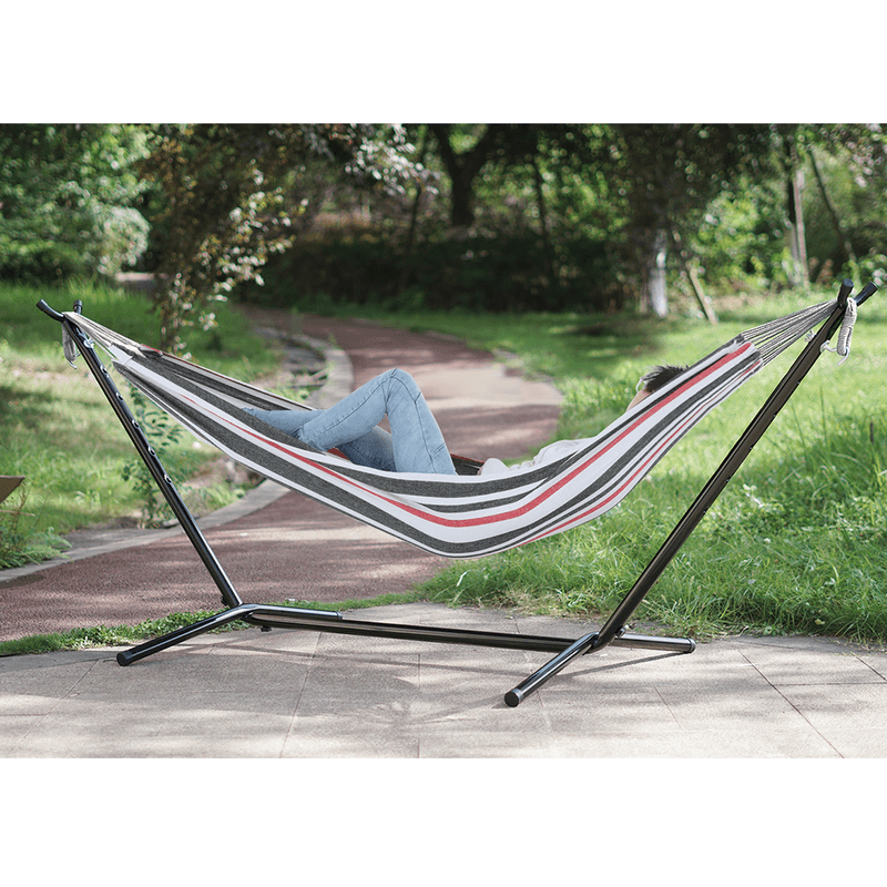 Casa si Gradina - Gradina si terasa - Balansoare si hamace - Hamace si suporturi - Stand pt. hamac, negru, OTAN NEW TYP 1 - Infinity.ro
