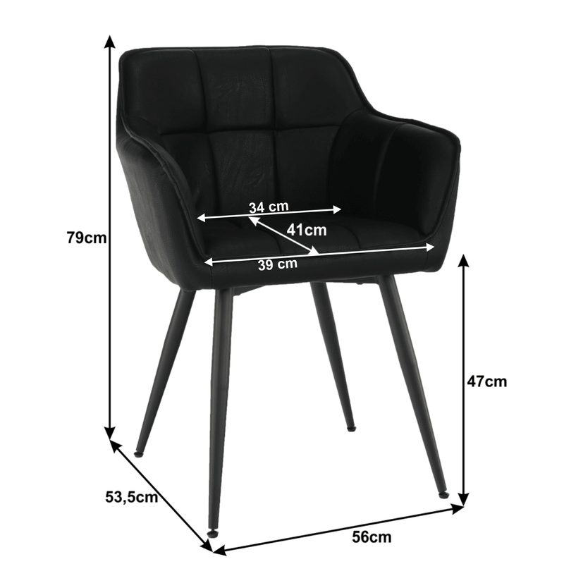 Casa si Gradina - Mobilier - Scaune si fotolii - Fotolii - Fotoliu de design, negru, TOPAZ - Infinity.ro