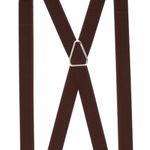 Fashion, accesorii si bijuterii - Barbati - Accesorii barbati - Alte accesorii barbati - Bretele adulti unisex, Buticcochet, din material sintetic elastic, 25 mm, Maro - BR514 - Infinity.ro