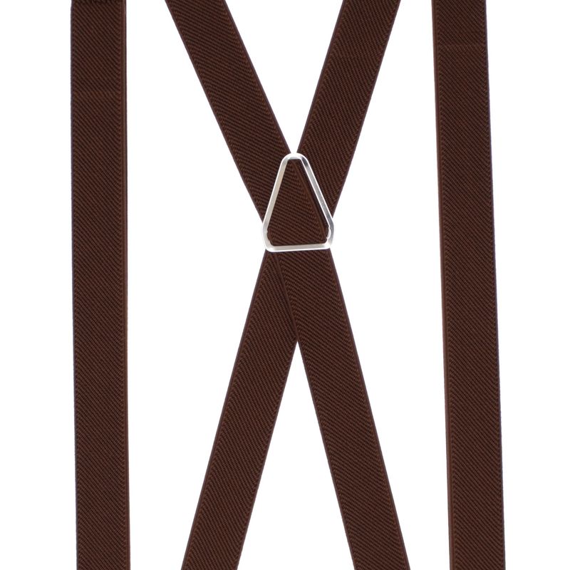 Fashion, accesorii si bijuterii - Barbati - Accesorii barbati - Alte accesorii barbati - Bretele adulti unisex, Buticcochet, din material sintetic elastic, 25 mm, Maro - BR514 - Infinity.ro