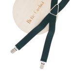 Fashion, accesorii si bijuterii - Barbati - Accesorii barbati - Alte accesorii barbati - Bretele adulti unisex, Buticcochet, din material sintetic elastic, 25 mm, Verde - BR516 - Infinity.ro