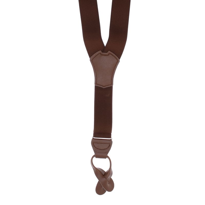 Fashion, accesorii si bijuterii - Barbati - Accesorii barbati - Alte accesorii barbati - Bretele adulti unisex, Buticcochet, din material sintetic elastic, 35 mm, model tip Y,  Maro - BR522 - Infinity.ro