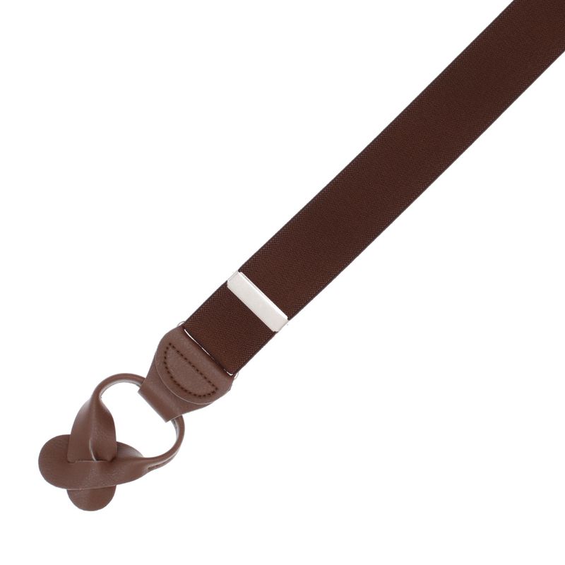 Fashion, accesorii si bijuterii - Barbati - Accesorii barbati - Alte accesorii barbati - Bretele adulti unisex, Buticcochet, din material sintetic elastic, 35 mm, model tip Y,  Maro - BR522 - Infinity.ro