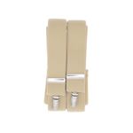 Fashion, accesorii si bijuterii - Barbati - Accesorii barbati - Alte accesorii barbati - Bretele adulti unisex, Buticcochet, din material sintetic elastic, cu 3 inchizatori metalice, 35 mm, Bej - BR512 - Infinity.ro