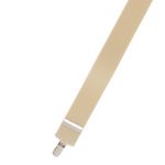 Fashion, accesorii si bijuterii - Barbati - Accesorii barbati - Alte accesorii barbati - Bretele adulti unisex, Buticcochet, din material sintetic elastic, cu 3 inchizatori metalice, 35 mm, Bej - BR512 - Infinity.ro