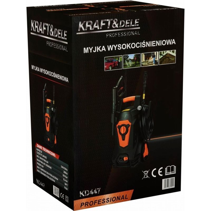Casa si Gradina - Constructii - Scule electrice si accesorii - Aparate de spalat cu presiune - Aparat de spalat cu presiune CD447, 2000 W, presiune maxima 200 bar, cu lance si pistol - Infinity.ro