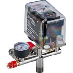 Casa si Gradina - Electrice - Echipamente electrice - Compresoare - Presostat trifazat pentru compresor KraftDele KD2169 cu tripla conexiune, 2 manometre si 2 cuple rapide - Infinity.ro