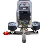 Casa si Gradina - Electrice - Echipamente electrice - Compresoare - Presostat trifazat pentru compresor KraftDele KD2169 cu tripla conexiune, 2 manometre si 2 cuple rapide - Infinity.ro