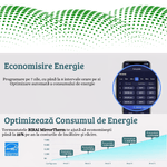 Casa si Gradina - Termice - Centrale termice si accesorii - Accesorii incalzire - BIRAI MirrorTherm Smart Thermostat Wireless, WiFi, Tuya, Alexa, Google, Receiver, Heating/Cooling, White - Infinity.ro