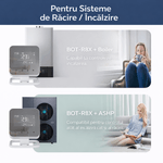 Casa si Gradina - Termice - Centrale termice si accesorii - Accesorii incalzire - BIRAI MirrorTherm Smart Thermostat Wireless, WiFi, Tuya, Alexa, Google, Receiver, Heating/Cooling, White - Infinity.ro