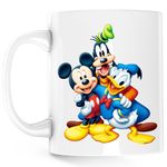 Casa si Gradina - Bucatarie si vesela - Cani si pahare - Cani si cesti - Cana Mickey Mouse Gooffy Donald Duck Friends Disney, alba,  330 ml - Infinity.ro