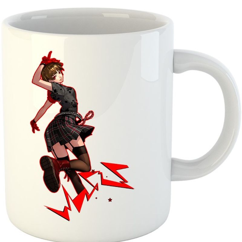 Casa si Gradina - Bucatarie si vesela - Cani si pahare - Cani si cesti - Cana Persona Niijima Makoto Dancer Anime Tokyo Game, alba,  330 ml - Infinity.ro