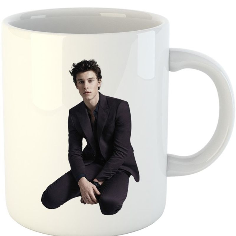 Casa si Gradina - Bucatarie si vesela - Cani si pahare - Cani si cesti - Cana Shawn Mendes Suit Classy Stitches First Album, alba,  330 ml - Infinity.ro