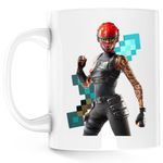 Casa si Gradina - Bucatarie si vesela - Cani si pahare - Cani si cesti - Cana Manic Fortnite Minecraft Diamond Sword, alba, 330 ml - Infinity.ro
