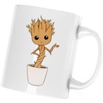 Casa si Gradina - Bucatarie si vesela - Cani si pahare - Cani si cesti - Cana Baby Groot Dragobete Valentines Day Bebe, alba, 330 ml - Infinity.ro