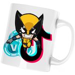 Casa si Gradina - Bucatarie si vesela - Cani si pahare - Cani si cesti - Cana Wolverine XMen Fortnite VBucks Tiktok, alba, 330 ml - Infinity.ro