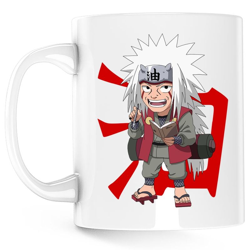 Casa si Gradina - Bucatarie si vesela - Cani si pahare - Cani si cesti - Cana Naruto Jiraiya Killer Bee Anime Haine Manga, alba, 330 ml - Infinity.ro