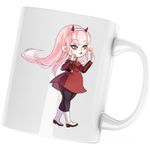 Casa si Gradina - Bucatarie si vesela - Cani si pahare - Cani si cesti - Cana Human-Klaxo Sapien Hybrid Anime Chibi, alba, 330 ml - Infinity.ro