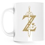 Casa si Gradina - Bucatarie si vesela - Cani si pahare - Cani si cesti - Cana Legend of Zelda Game Logo Sky, alba, 330 ml - Infinity.ro