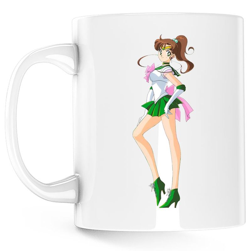 Casa si Gradina - Bucatarie si vesela - Cani si pahare - Cani si cesti - Cana Jupiter Sailor Moon Love Gift Anime, alba, 330 ml - Infinity.ro