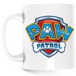 Casa si Gradina - Bucatarie si vesela - Cani si pahare - Cani si cesti - Cana Paw Patrol Sigla Game Play Minecraft, alba, 330 ml - Infinity.ro