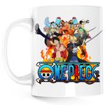 Casa si Gradina - Bucatarie si vesela - Cani si pahare - Cani si cesti - Cana Straw Hat Crew One Piece Thousand Storm, alba, 330 ml - Infinity.ro