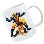 Casa si Gradina - Bucatarie si vesela - Cani si pahare - Cani si cesti - Cana Shrek Puss in the Boots Wolverine Animals Speak Universal, alba,  330 ml - Infinity.ro