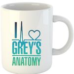 Casa si Gradina - Bucatarie si vesela - Cani si pahare - Cani si cesti - Cana Grey Anatomy Logo Heart Love Medics Gradient, alba,  330 ml - Infinity.ro
