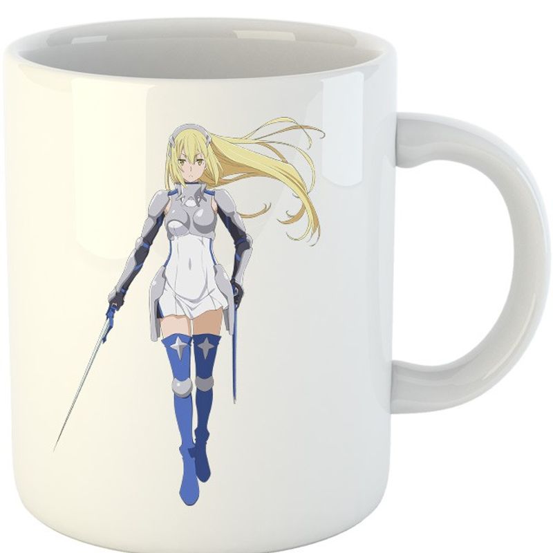 Casa si Gradina - Bucatarie si vesela - Cani si pahare - Cani si cesti - Cana DanMachi Wallensteint Ais Sword  Manga, alba,  330 ml - Infinity.ro