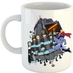 Casa si Gradina - Bucatarie si vesela - Cani si pahare - Cani si cesti - Cana Fire Force All Team Otaku, alba,  330 ml - Infinity.ro