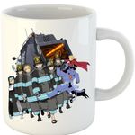 Casa si Gradina - Bucatarie si vesela - Cani si pahare - Cani si cesti - Cana Fire Force All Team Otaku, alba,  330 ml - Infinity.ro