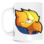Casa si Gradina - Bucatarie si vesela - Cani si pahare - Cani si cesti - Cana Brawl Stars Golden Crow GTA, alba, 330 ml - Infinity.ro