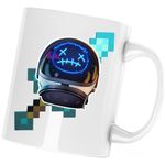 Casa si Gradina - Bucatarie si vesela - Cani si pahare - Cani si cesti - Cana Astro Jack Fortnite Minecraft Diamond, alba, 330 ml - Infinity.ro