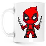 Casa si Gradina - Bucatarie si vesela - Cani si pahare - Cani si cesti - Cana Deadpool Baby Karate Ninja, alba, 330 ml - Infinity.ro