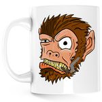 Casa si Gradina - Bucatarie si vesela - Cani si pahare - Cani si cesti - Cana Pogo Monkey GTA6, alba, 330 ml - Infinity.ro