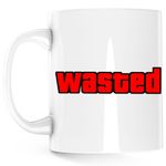 Casa si Gradina - Bucatarie si vesela - Cani si pahare - Cani si cesti - Cana Wasted GTA V, alba, 330 ml - Infinity.ro