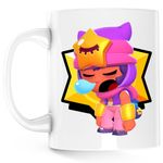 Casa si Gradina - Bucatarie si vesela - Cani si pahare - Cani si cesti - Cana Sandy Brawl Stars, alba, 330 ml - Infinity.ro
