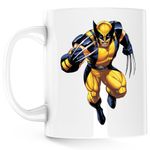 Casa si Gradina - Bucatarie si vesela - Cani si pahare - Cani si cesti - Cana Wolverine X Men Army Roblox, alba, 330 ml - Infinity.ro