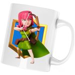 Casa si Gradina - Bucatarie si vesela - Cani si pahare - Cani si cesti - Cana Archer Clash Royale Minecraft, alba, 330 ml - Infinity.ro