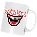 Casa si Gradina - Bucatarie si vesela - Cani si pahare - Cani si cesti - Cana Venom Roblox SuperHero Smile, alba, 330 ml - Infinity.ro