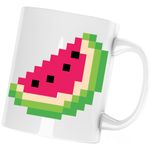 Casa si Gradina - Bucatarie si vesela - Cani si pahare - Cani si cesti - Cana Minecrat Pepene Verde, alba, 330 ml - Infinity.ro