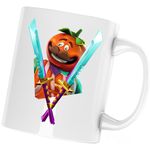 Casa si Gradina - Bucatarie si vesela - Cani si pahare - Cani si cesti - Cana Tomato Fortnite Light Knives Epic Blades, alba, 330 ml - Infinity.ro