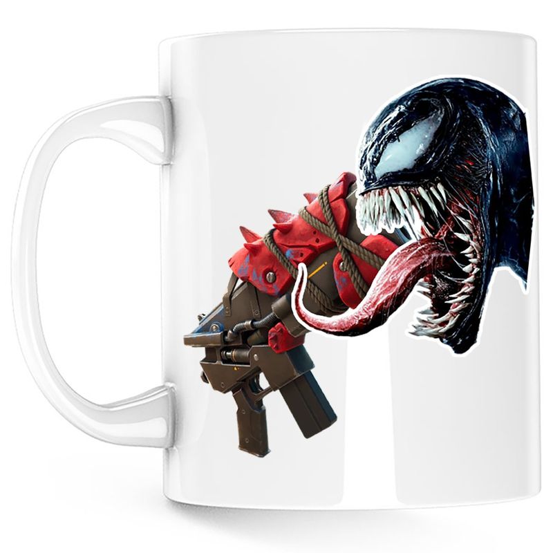 Casa si Gradina - Bucatarie si vesela - Cani si pahare - Cani si cesti - Cana Venom Fortnite Primal SMG Epic Gun, alba, 330 ml - Infinity.ro
