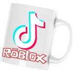 Casa si Gradina - Bucatarie si vesela - Cani si pahare - Cani si cesti - Cana Roblox Gaming Tiktok, alba, 330 ml - Infinity.ro