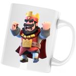 Casa si Gradina - Bucatarie si vesela - Cani si pahare - Cani si cesti - Cana Red King Clash of Clans Royale, alba, 330 ml - Infinity.ro