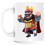 Casa si Gradina - Bucatarie si vesela - Cani si pahare - Cani si cesti - Cana Red King Clash of Clans Royale, alba, 330 ml - Infinity.ro