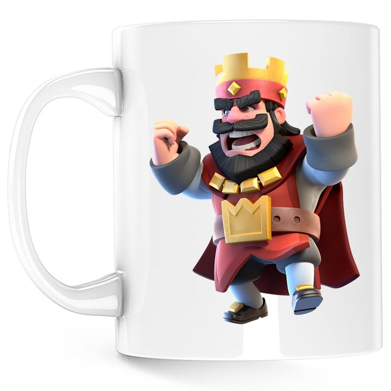 Casa si Gradina - Bucatarie si vesela - Cani si pahare - Cani si cesti - Cana Red King Clash of Clans Royale, alba, 330 ml - Infinity.ro