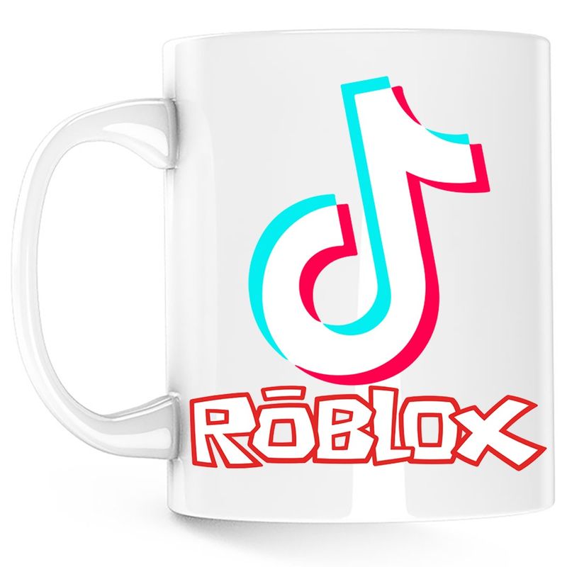 Casa si Gradina - Bucatarie si vesela - Cani si pahare - Cani si cesti - Cana Roblox Gaming Tiktok, alba, 330 ml - Infinity.ro