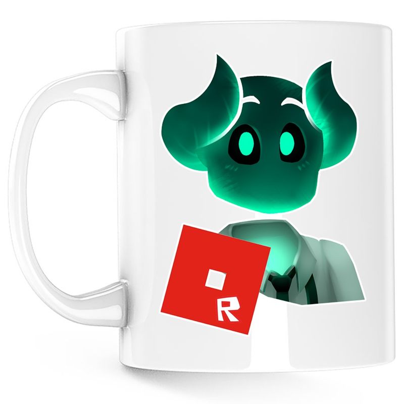 Casa si Gradina - Bucatarie si vesela - Cani si pahare - Cani si cesti - Cana Roblox Cute Devil Adopt Me, alba, 330 ml - Infinity.ro